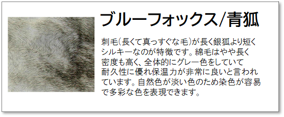 カシミヤ100％ 毛皮 ブルーフォックスケープ | かぜとゆき