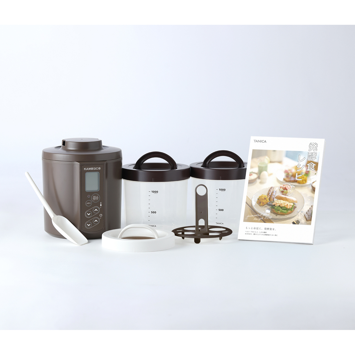 タニカ電器　発酵食メーカー　KAMOSICO　ガラスセット