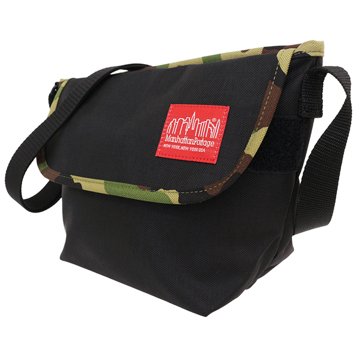 Manhattan Portage マンハッタンポーテージ 1603-MUL Black/Camo メッセンジャーバッグ
