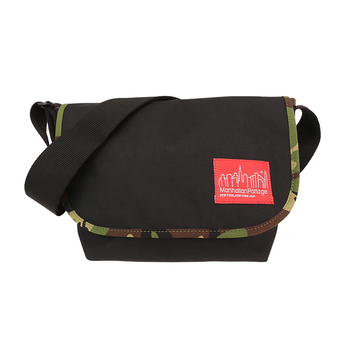 Manhattan Portage マンハッタンポーテージ 1605JR-MUL Black/Camo メッセンジャーバッグ