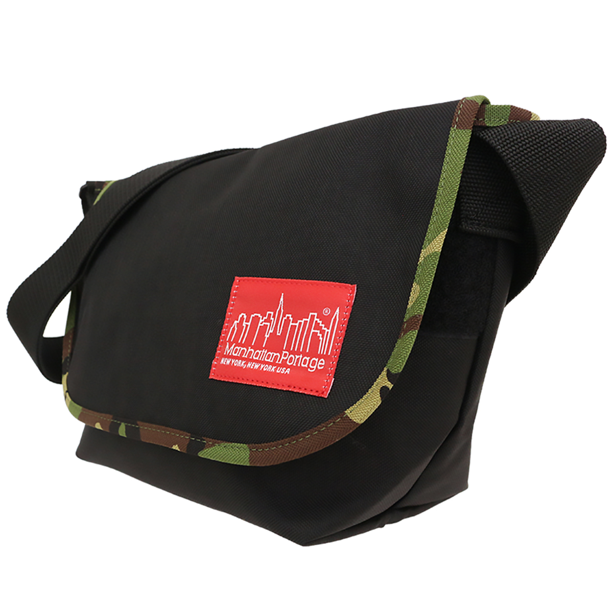 Manhattan Portage マンハッタンポーテージ 1605JR-MUL Black/Camo メッセンジャーバッグ