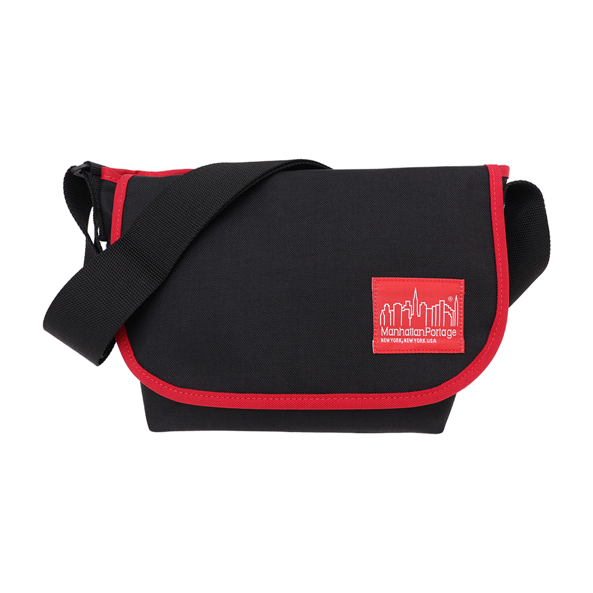 Manhattan Portage マンハッタンポーテージ 1605JR-MUL Black/Red メッセンジャーバッグ