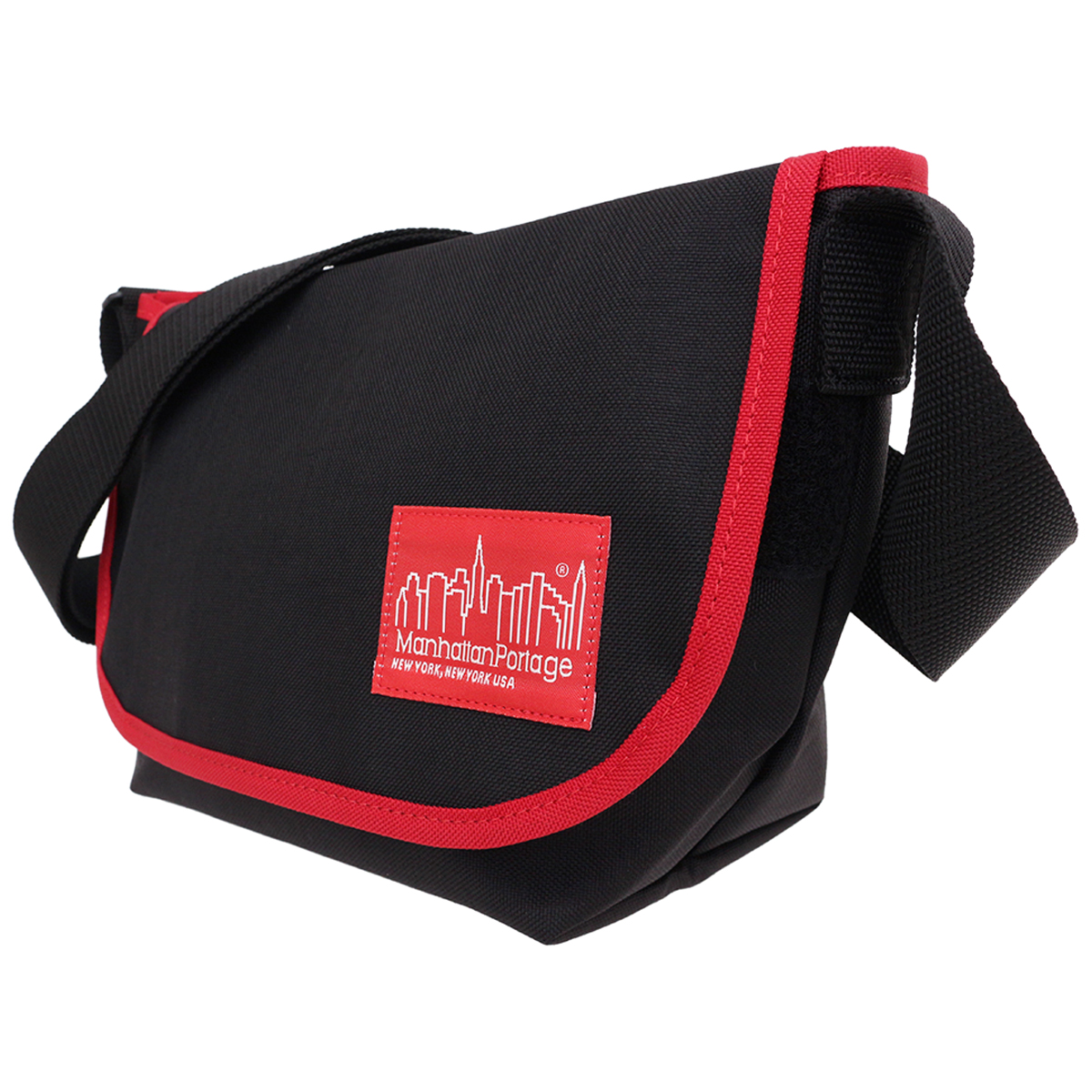 Manhattan Portage マンハッタンポーテージ 1605JR-MUL Black/Red メッセンジャーバッグ