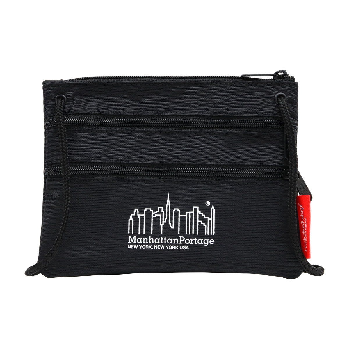 Manhattan Portage マンハッタンポーテージ TRIPLEZIPPOUCH Black ショルダーバッグ