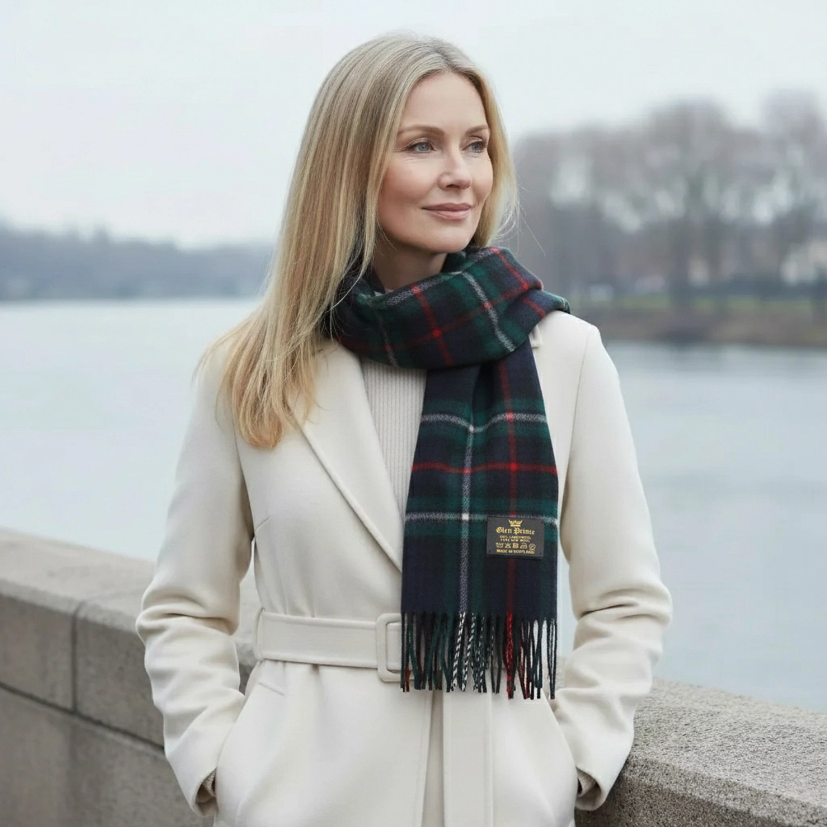 GlenPrince グレンプリンス ラムウールマフラー SLS17-TK309