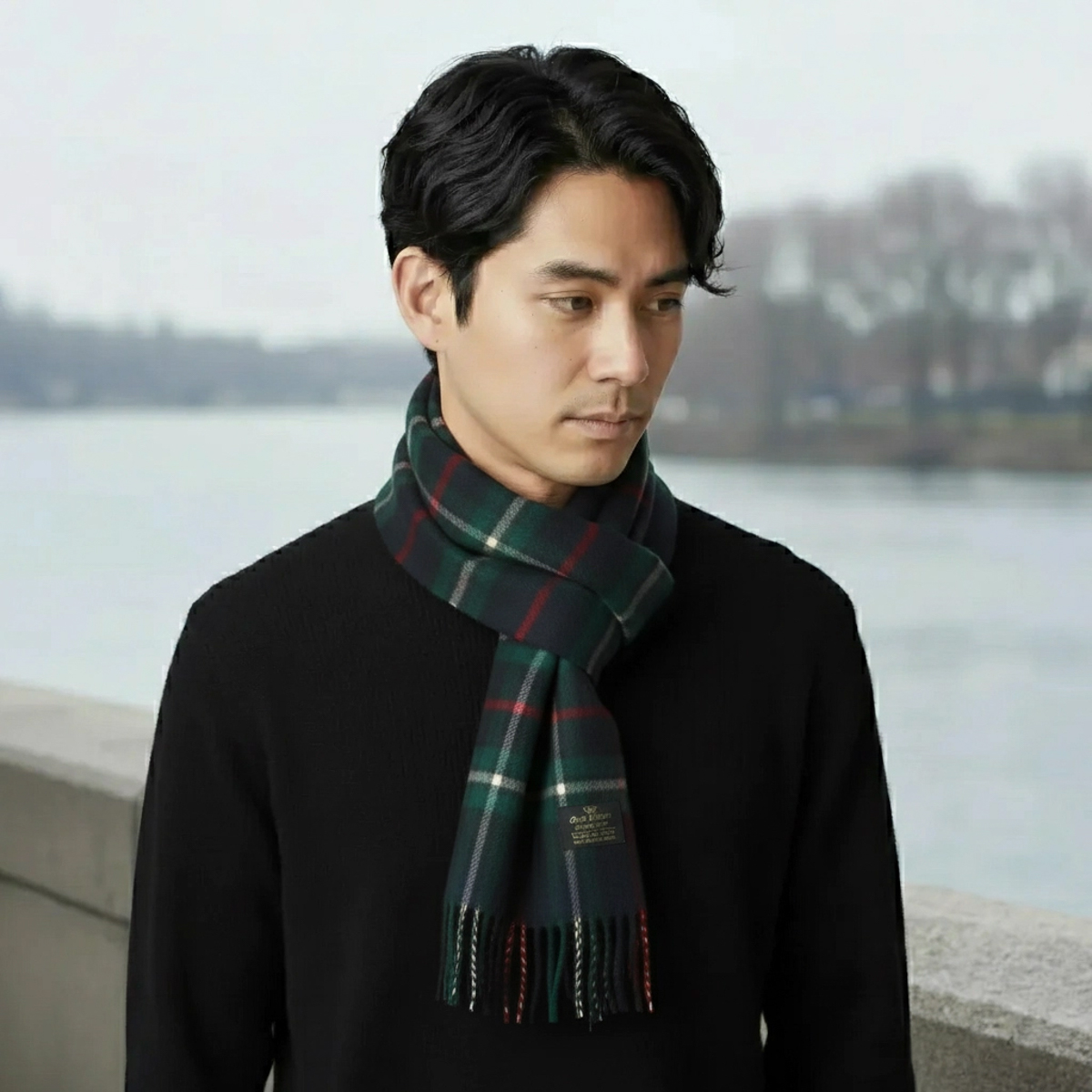 GlenPrince グレンプリンス ラムウールマフラー SLS17-TK309