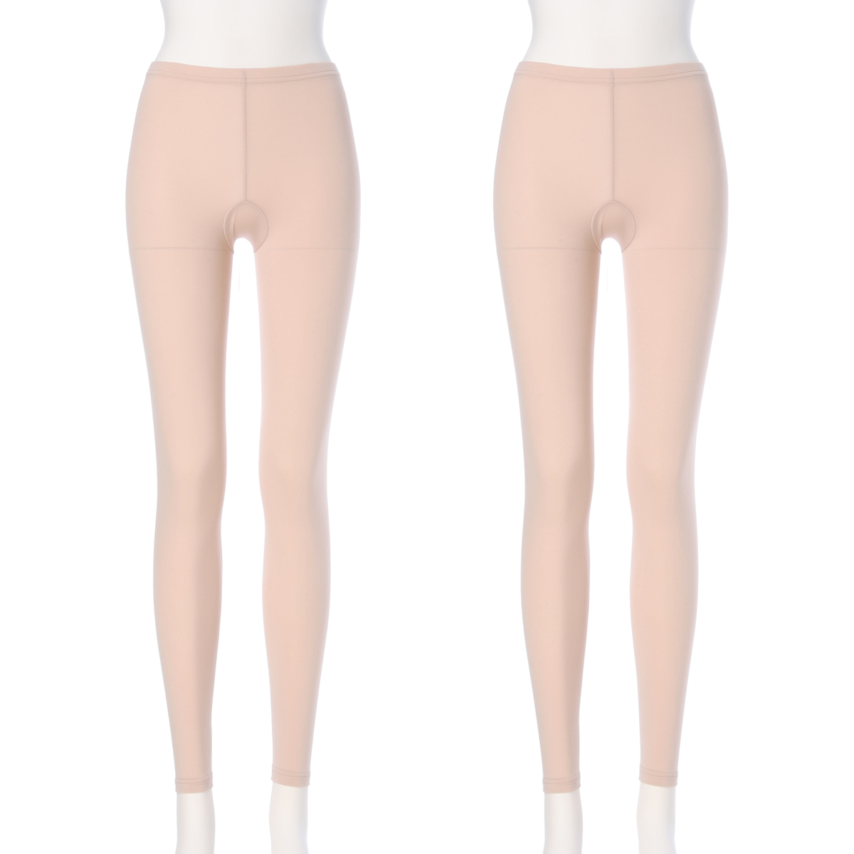 ふわぬく裏起毛１０分丈レギンス　２枚組