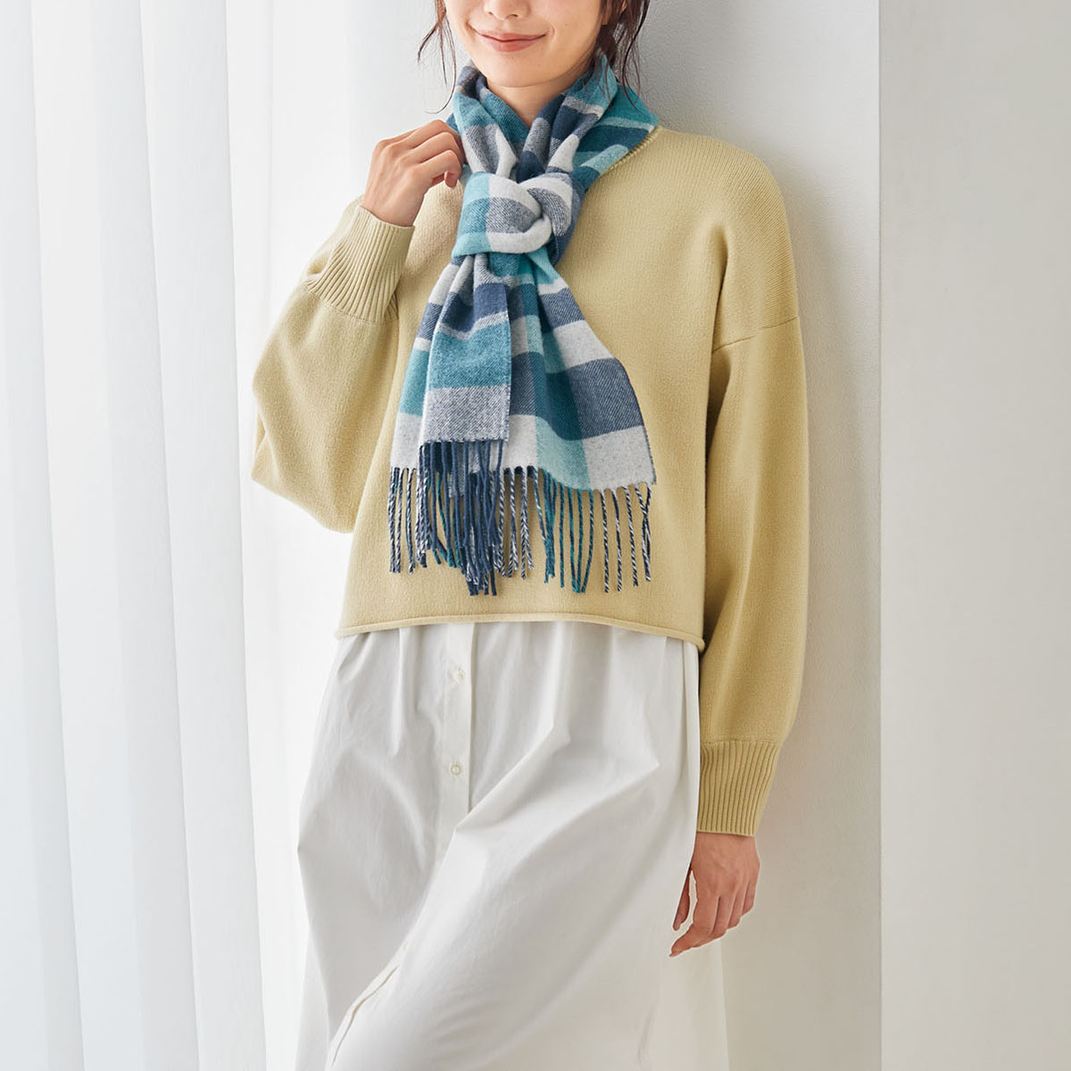 尾州産ウールマフラー