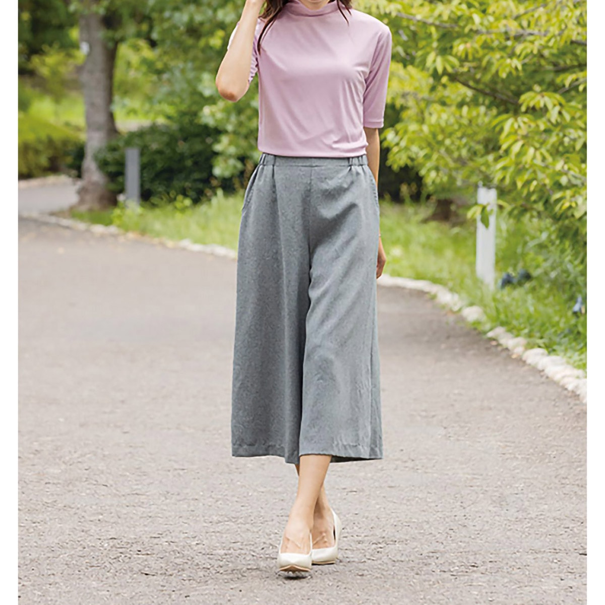 軽やか美脚ガウチョパンツ | かぜとゆきオンラインショップ