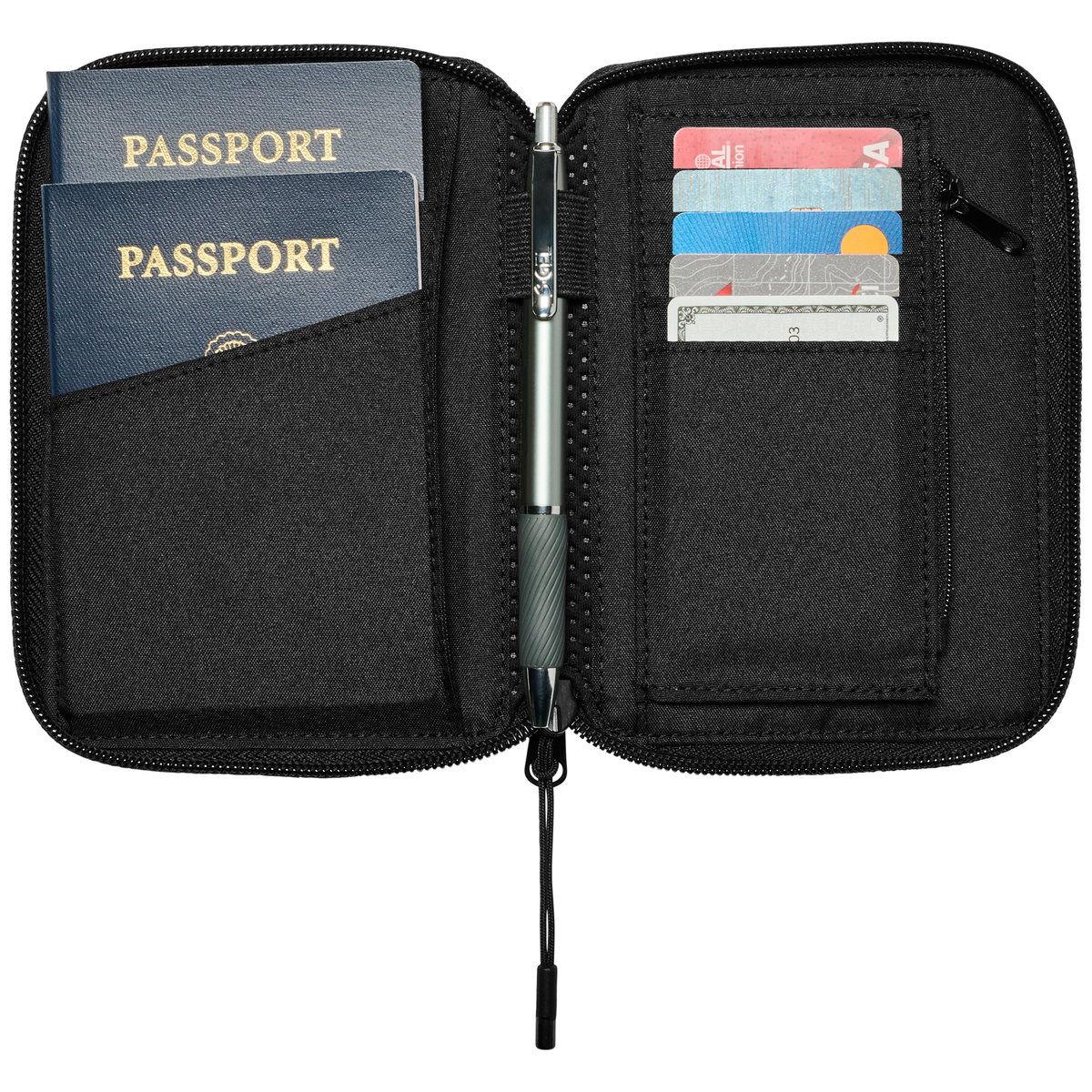 ナイキ　オーラ　トラベルウォレット　ブラック