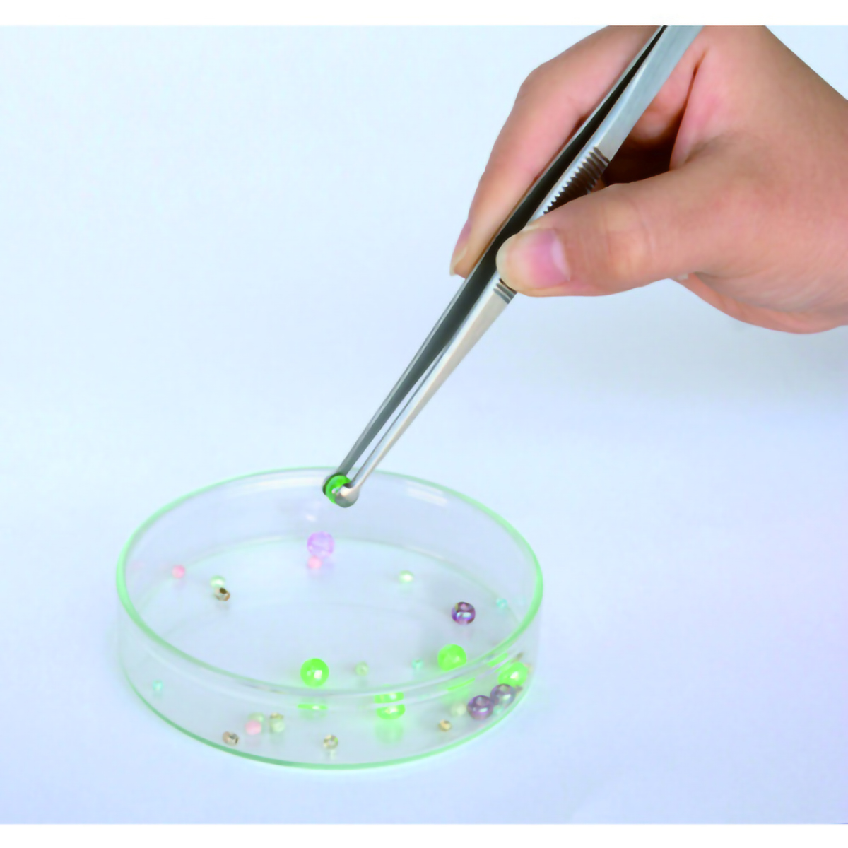 ステンレス製ビーズ用ピンセット