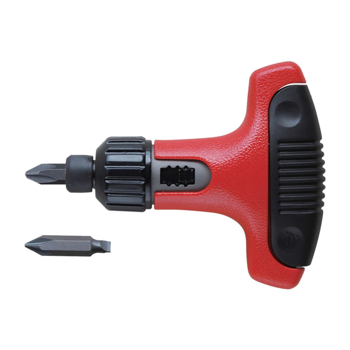 ビット収納型　Ｔ型ラチェットドライバー