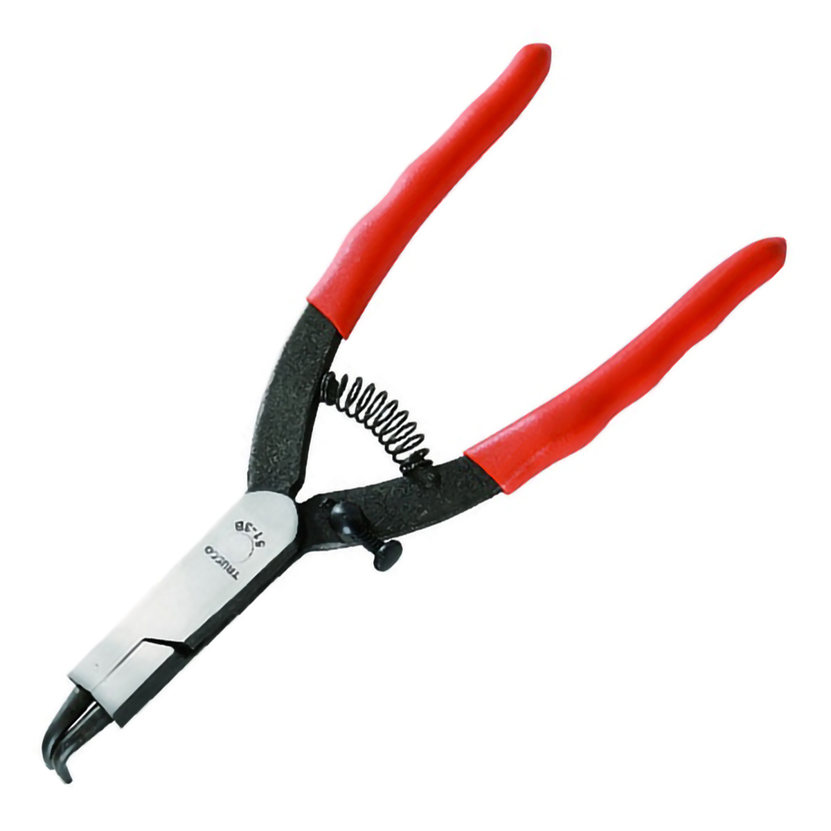 スナップリングプライヤー　軸用　Φ２．３　曲爪５１型