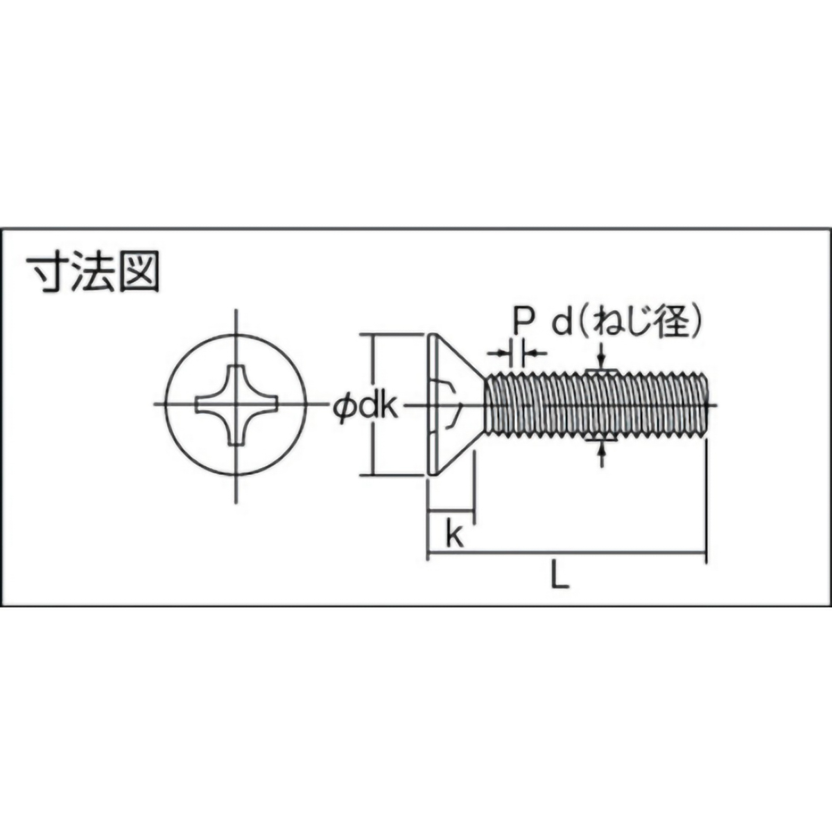 皿頭小ねじ　ユニクロ　全ネジ　Ｍ６×１５　９０本入