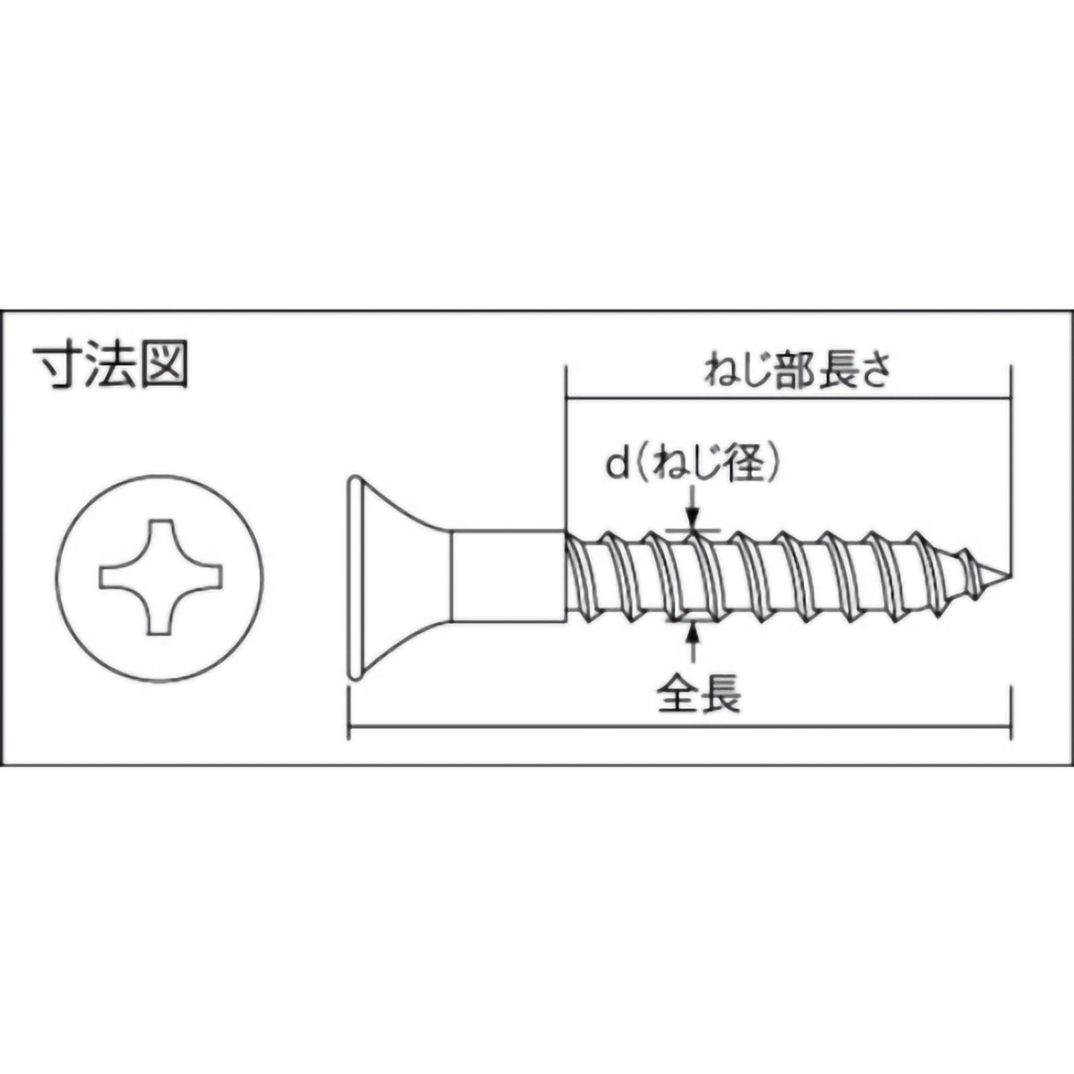 皿木ねじ　ステンレス　Ｍ３．８×３２　５０本入