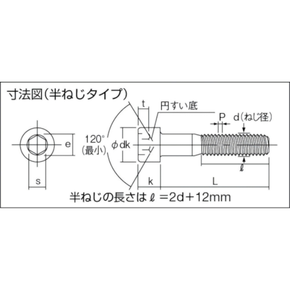 六角穴付ボルト　ユニクロ　半ネジ　Ｍ８×５５　１４本入　／キャップボルト（ＣＡＰ）