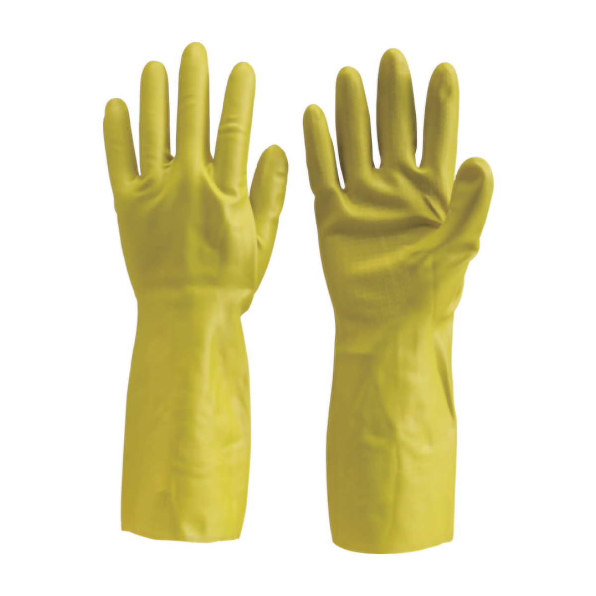 天然ゴム手袋　中厚手タイプ　グリ－ン　Ｌサイズ