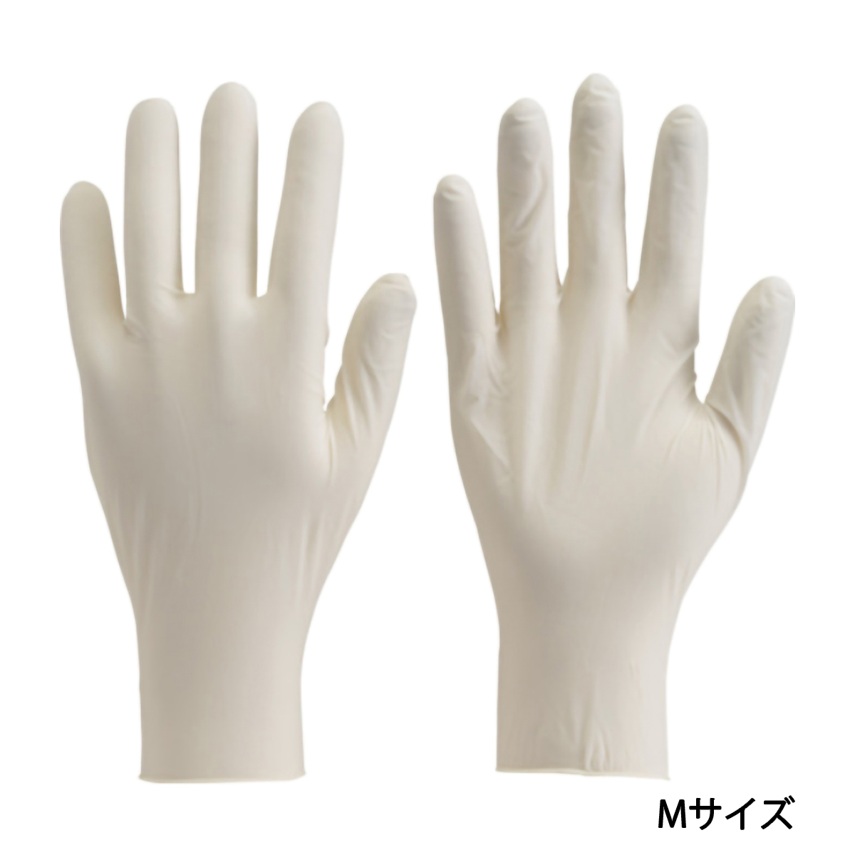 使い捨て天然ゴム極薄手袋　Ｍサイズ　（１００枚入）