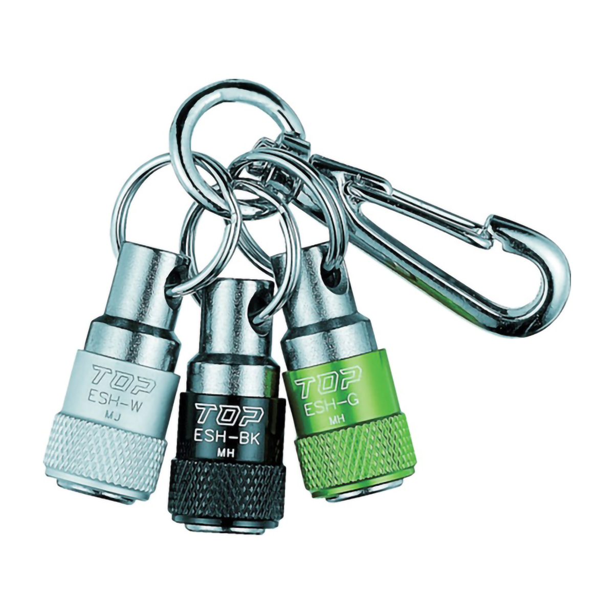 携帯用ソケットホルダー　３色セット（ブラック×グリーン×ホワイト）