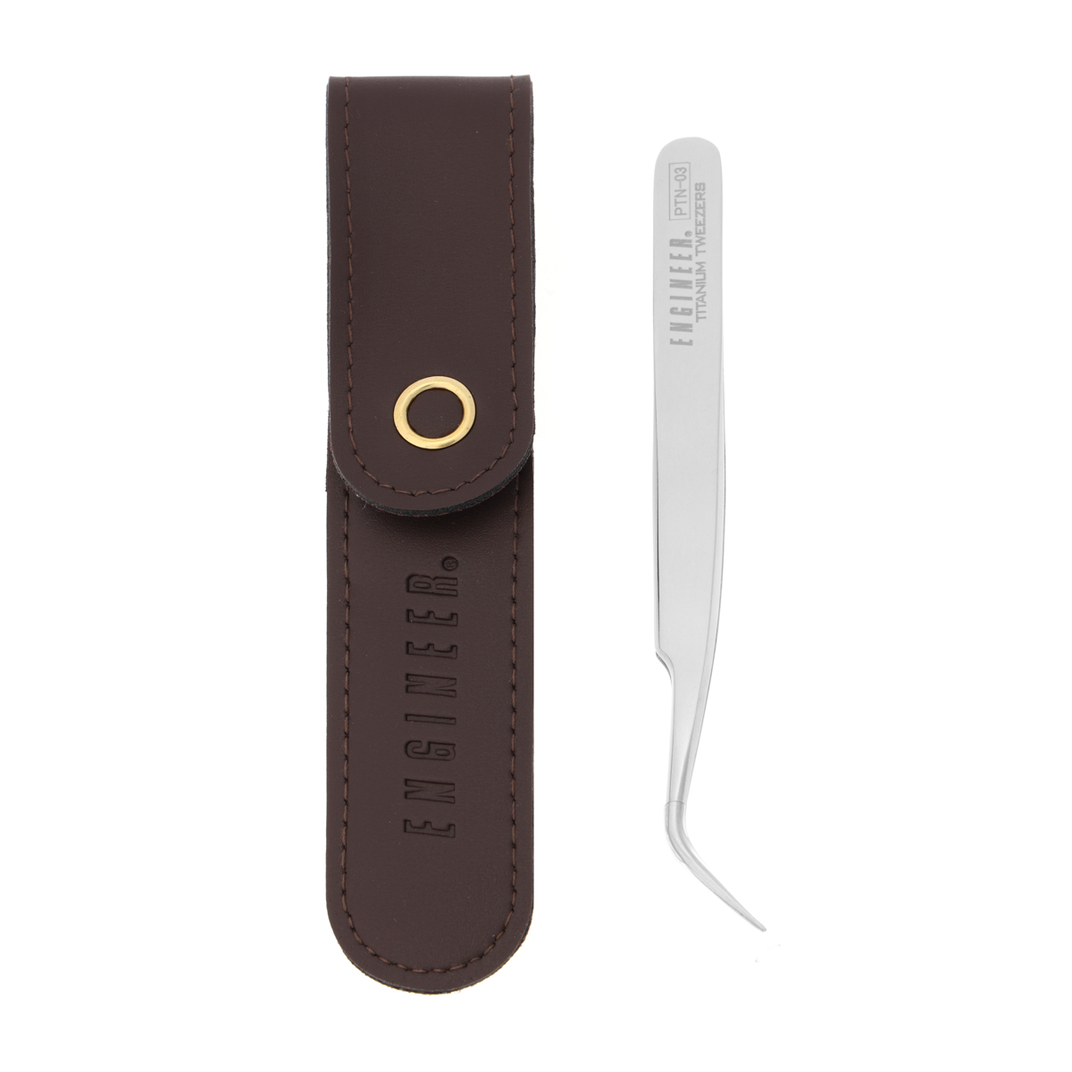 チタンピンセット（Ｊ型）曲りタイプ　１２０ｍｍ