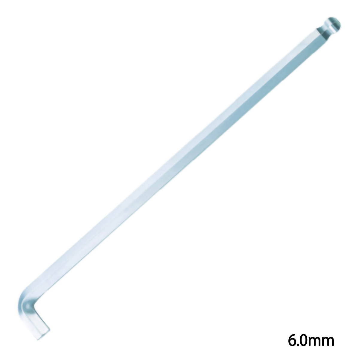 ボールポイント六角棒レンチ　首下ショートロングタイプ　６．０ｍｍ