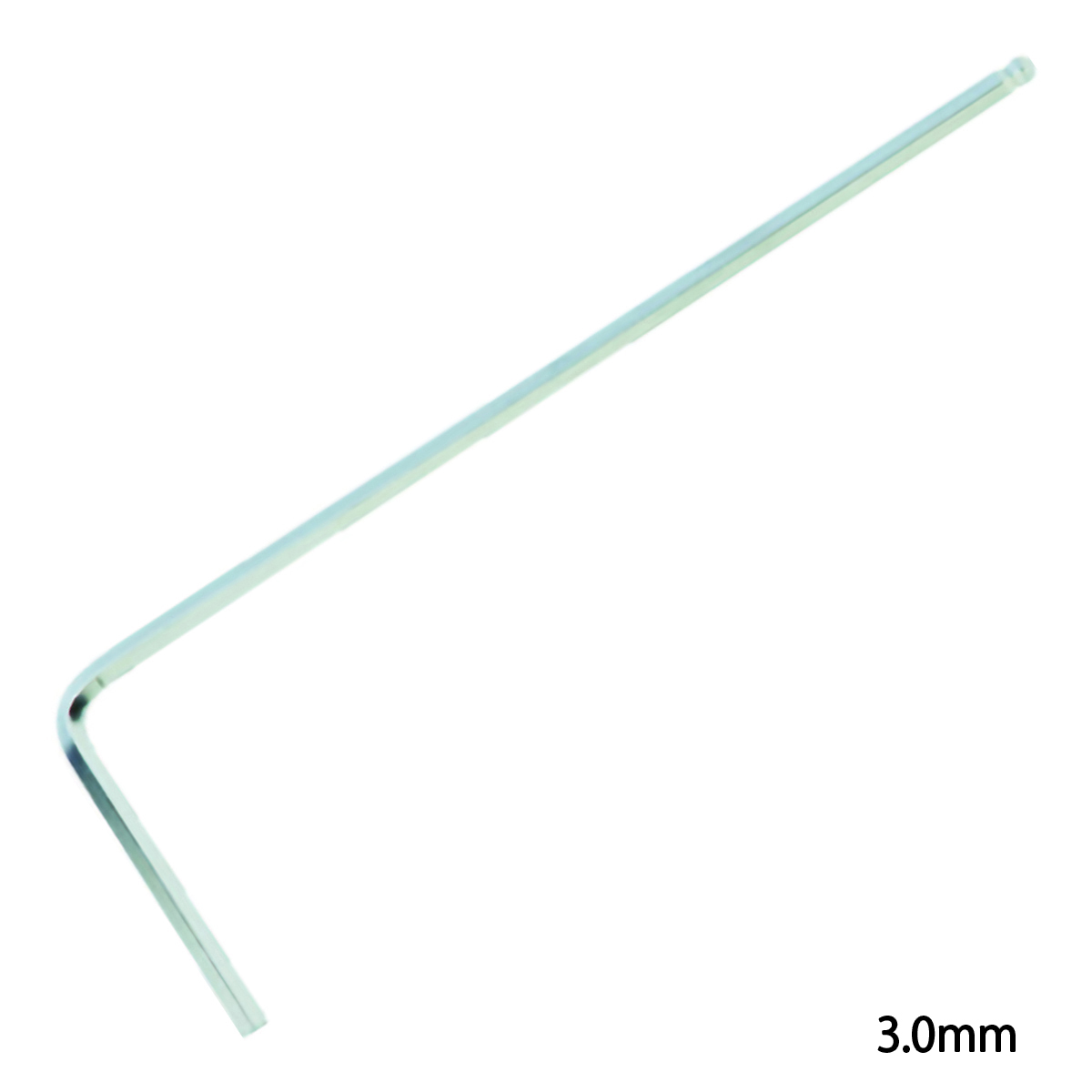 首下ロングボールポイント六角棒レンチ（ロングタイプ）　３．０ｍｍ