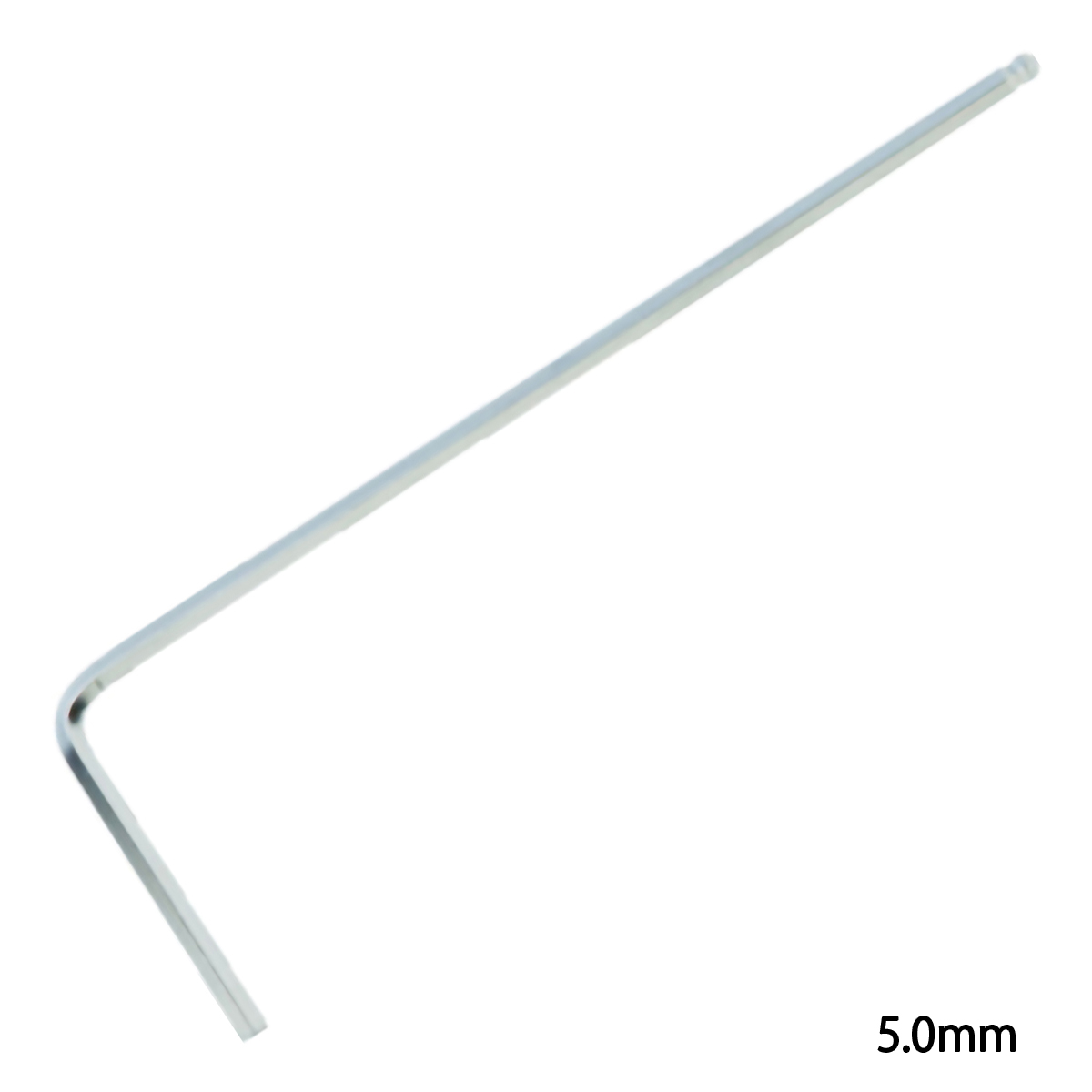 首下ロングボールポイント六角棒レンチ（ロングタイプ）　５．０ｍｍ