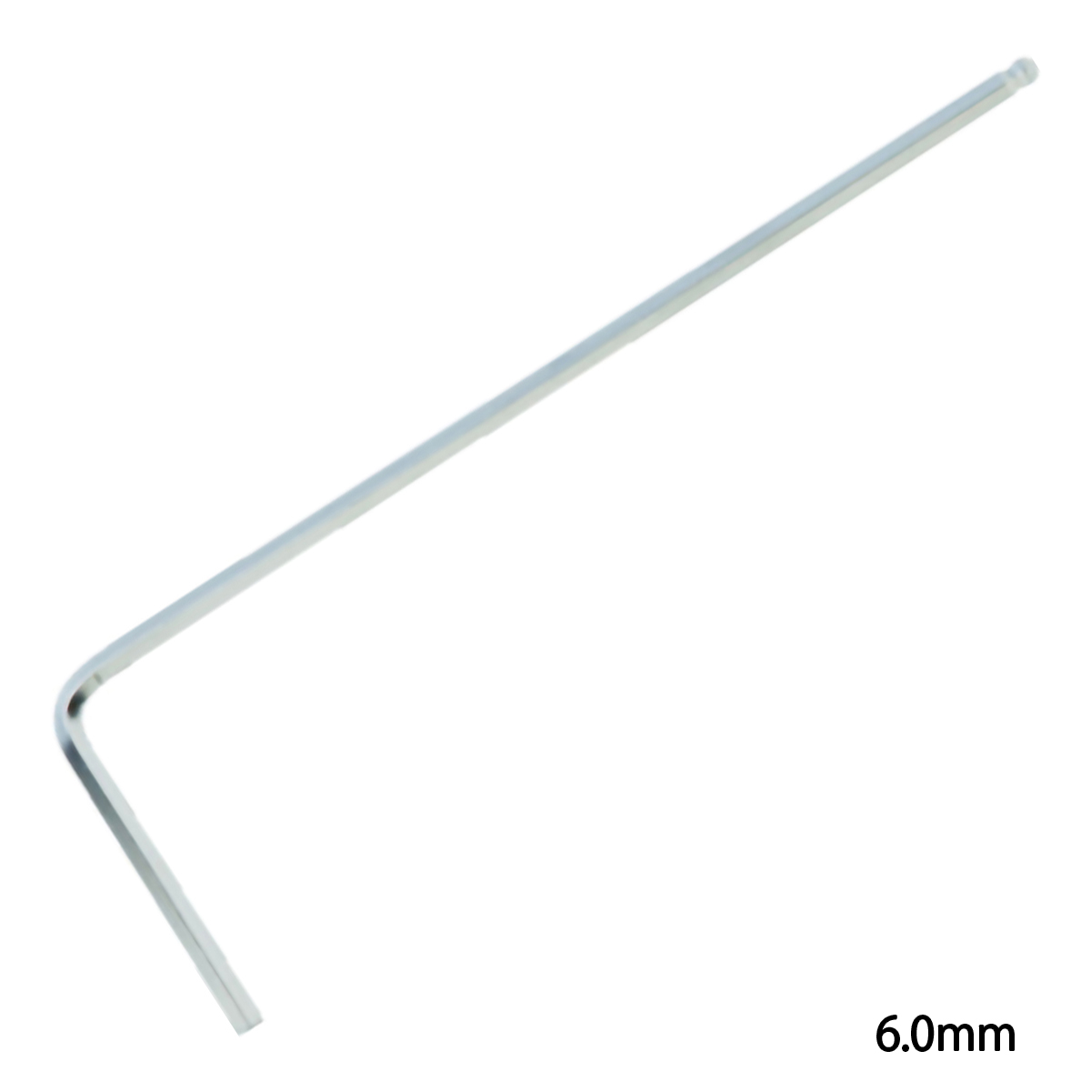 首下ロングボールポイント六角棒レンチ（ロングタイプ）　６．０ｍｍ