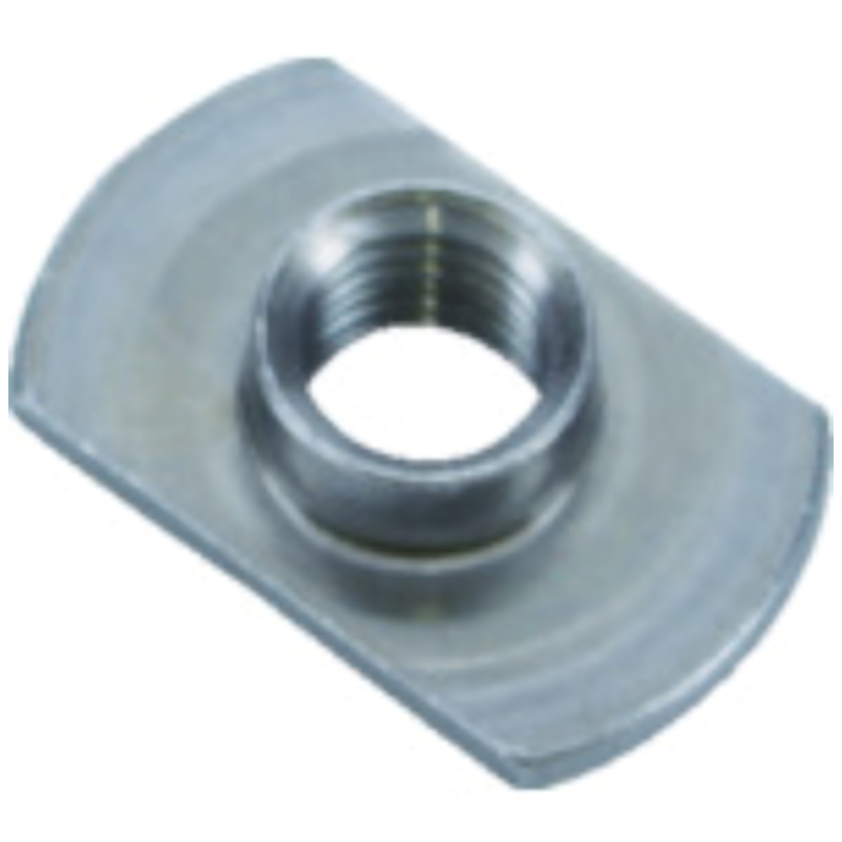 Ｔ型溶接ナット　２Ｂ　スチール生地　Ｍ６　パイロット無しダボ無し　１０個入