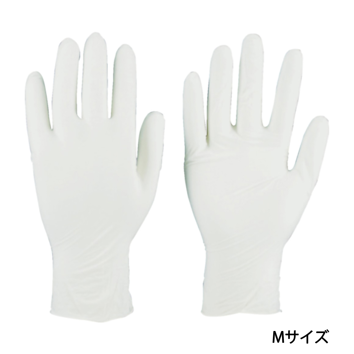 ニトリル製使い捨て極薄手袋　粉無し　　Ｍ　ホワイト　（２００枚入）