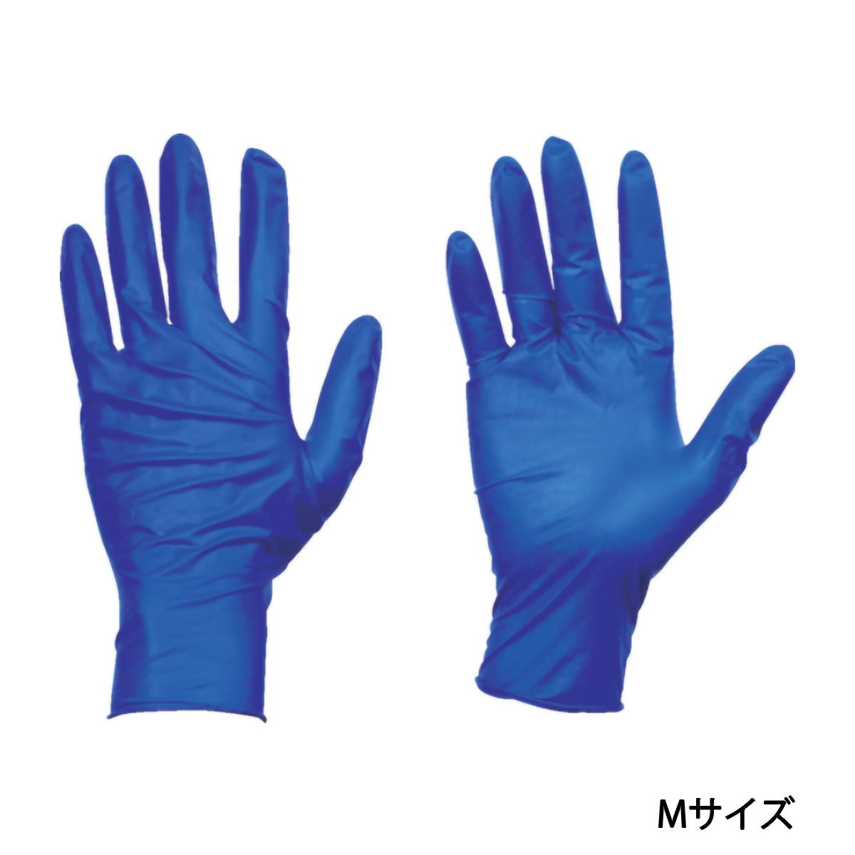 使い捨て天然ゴム手袋ＴＧセーフ　０．１２　粉無青Ｍ　１００枚