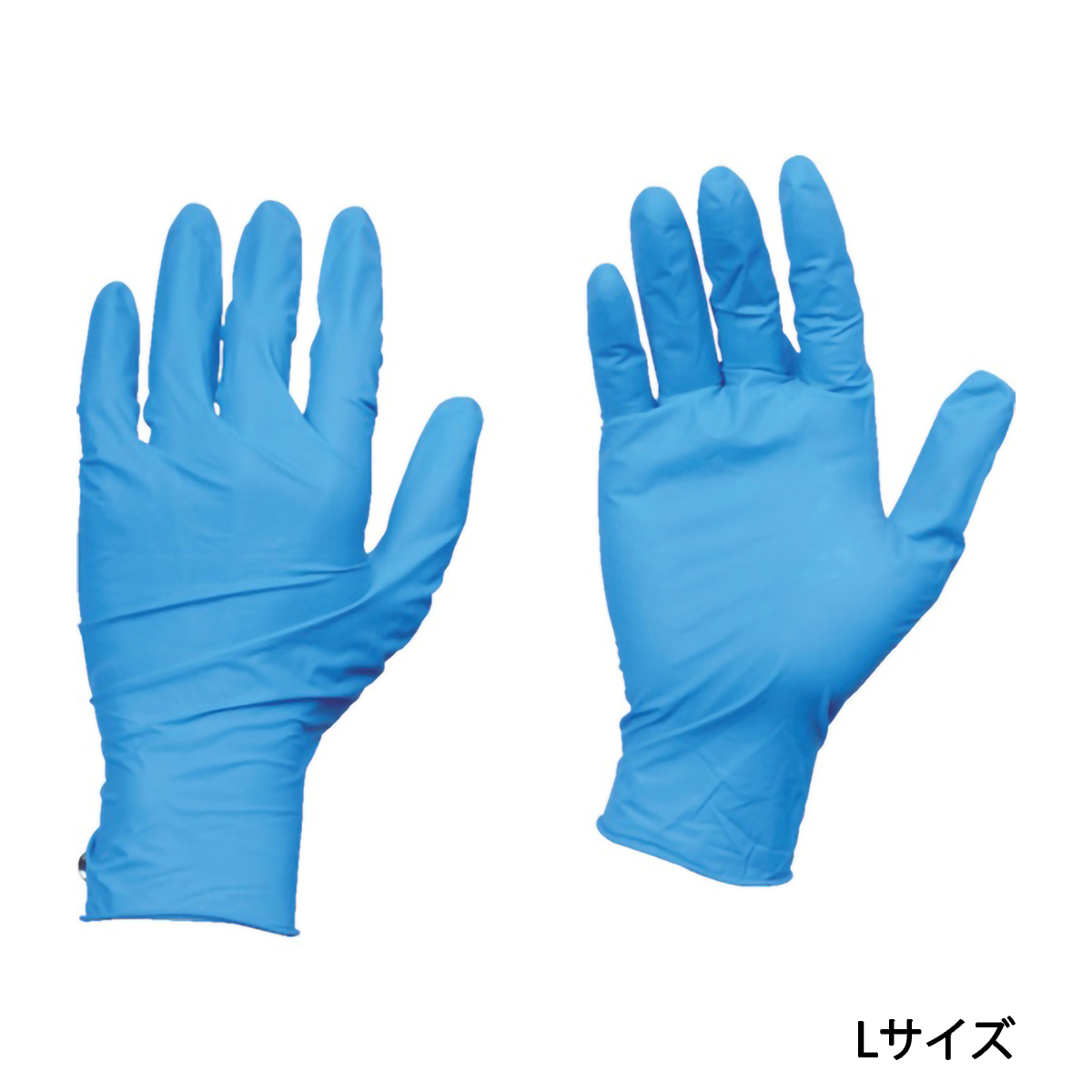 使い捨て天然ゴムＴＧワーク　０．１０　粉付青Ｌ　１００枚