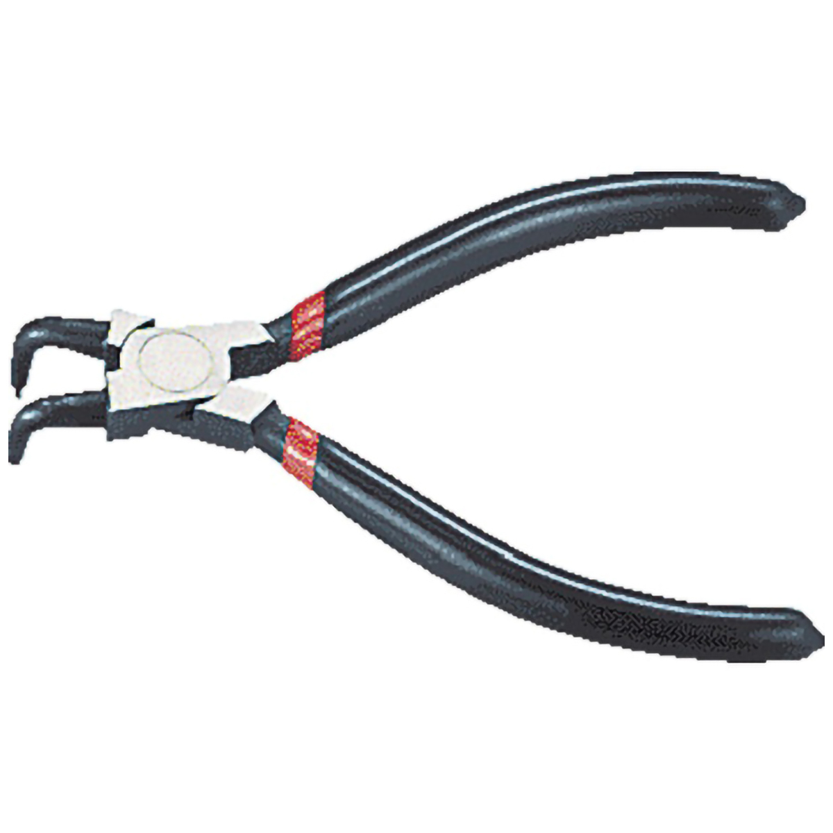 スナップリングプライヤー　１４０ｍｍ（穴用・曲爪）