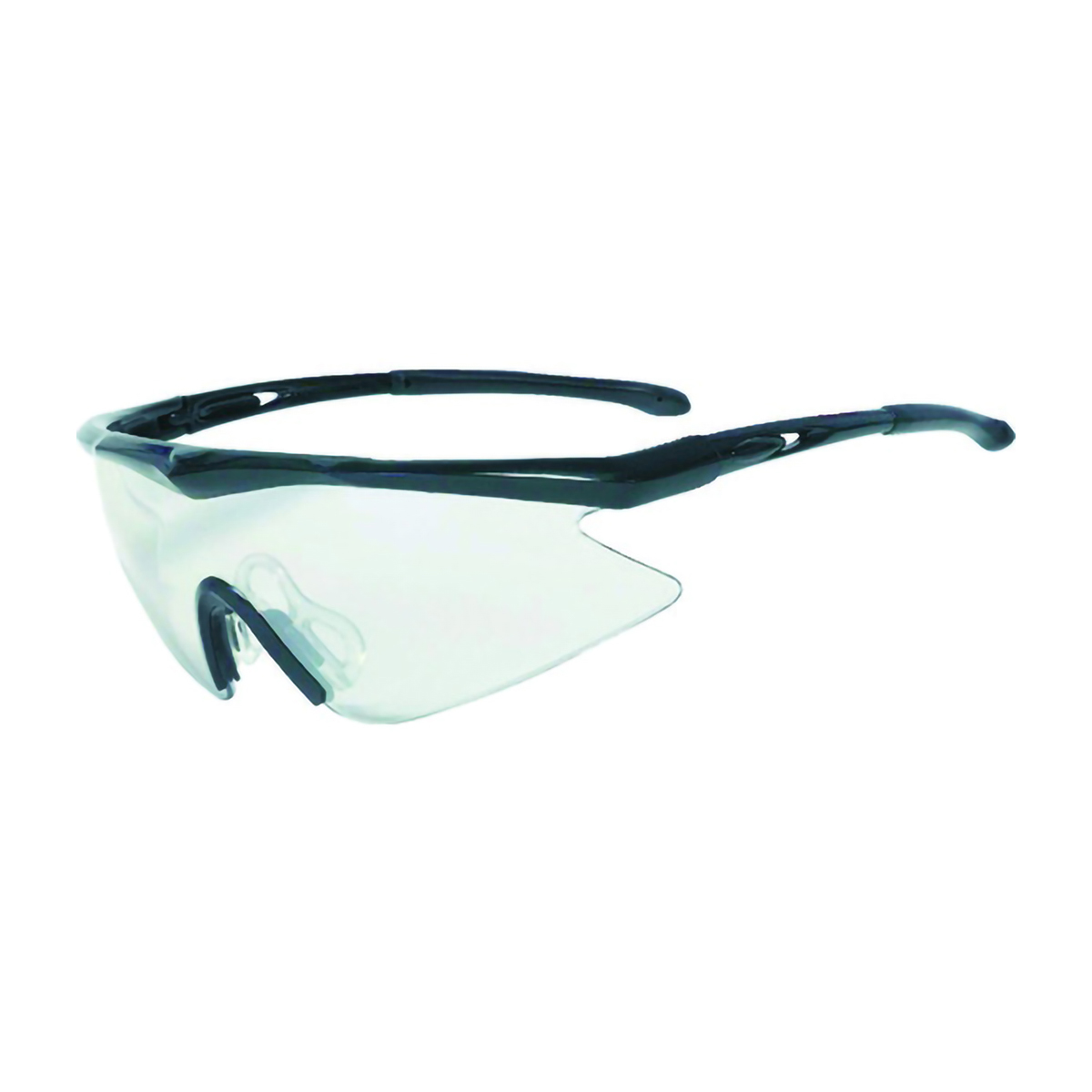一眼型安全メガネ　フレームブラック　レンズシルバー