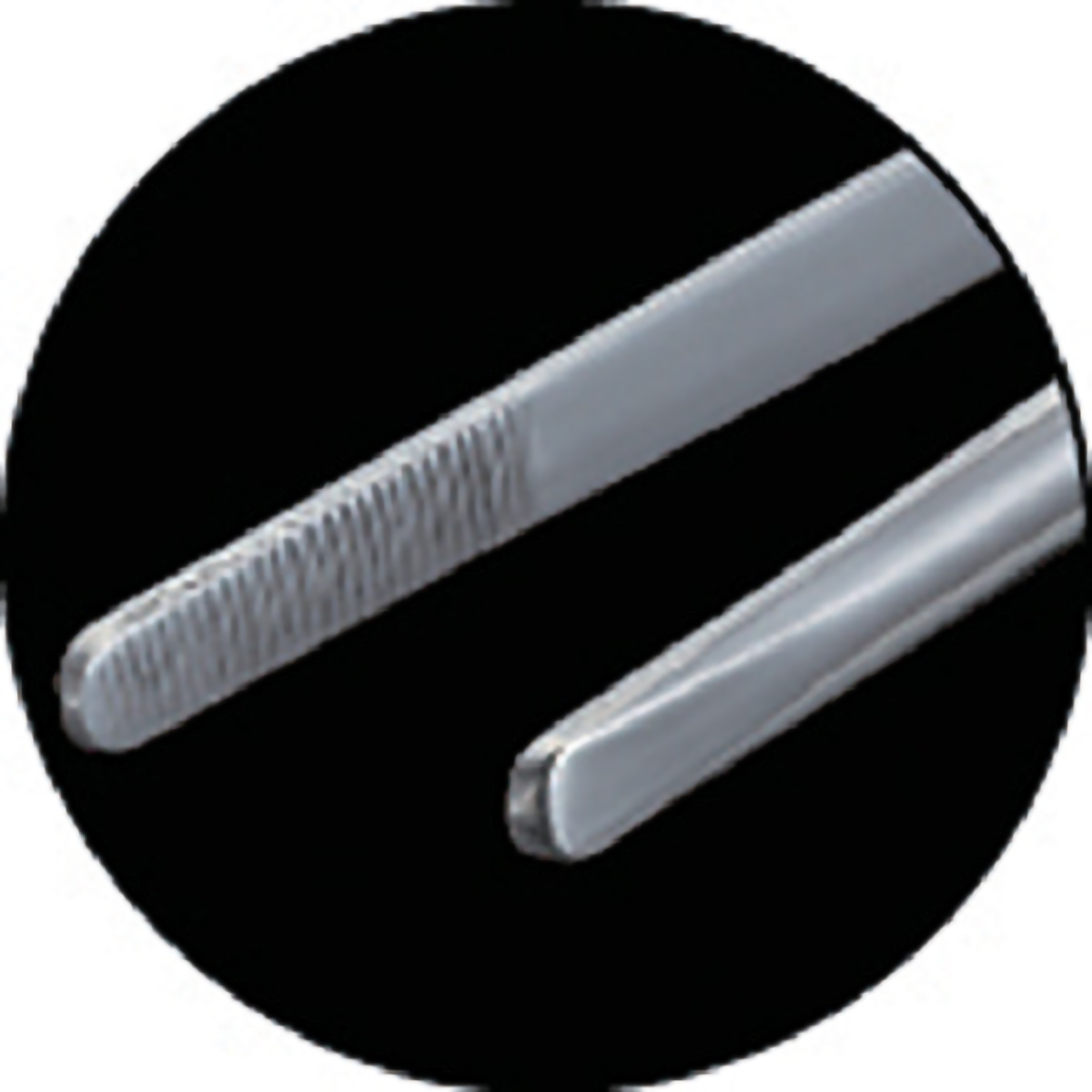 ステンレス製ピンセット　１７０ｍｍ　逆動作タイプ