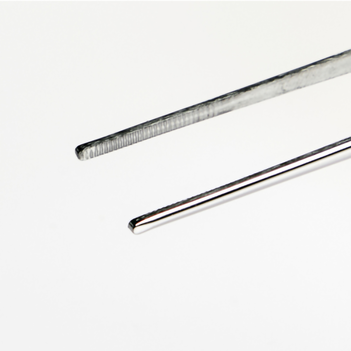ステンレス製ピンセット　３００ｍｍ　直ギザ付