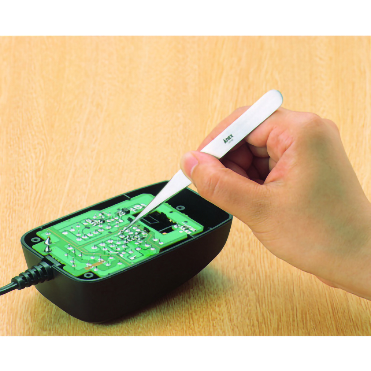 高精度ステンレス製ピンセット　１２０ｍｍ　先細型