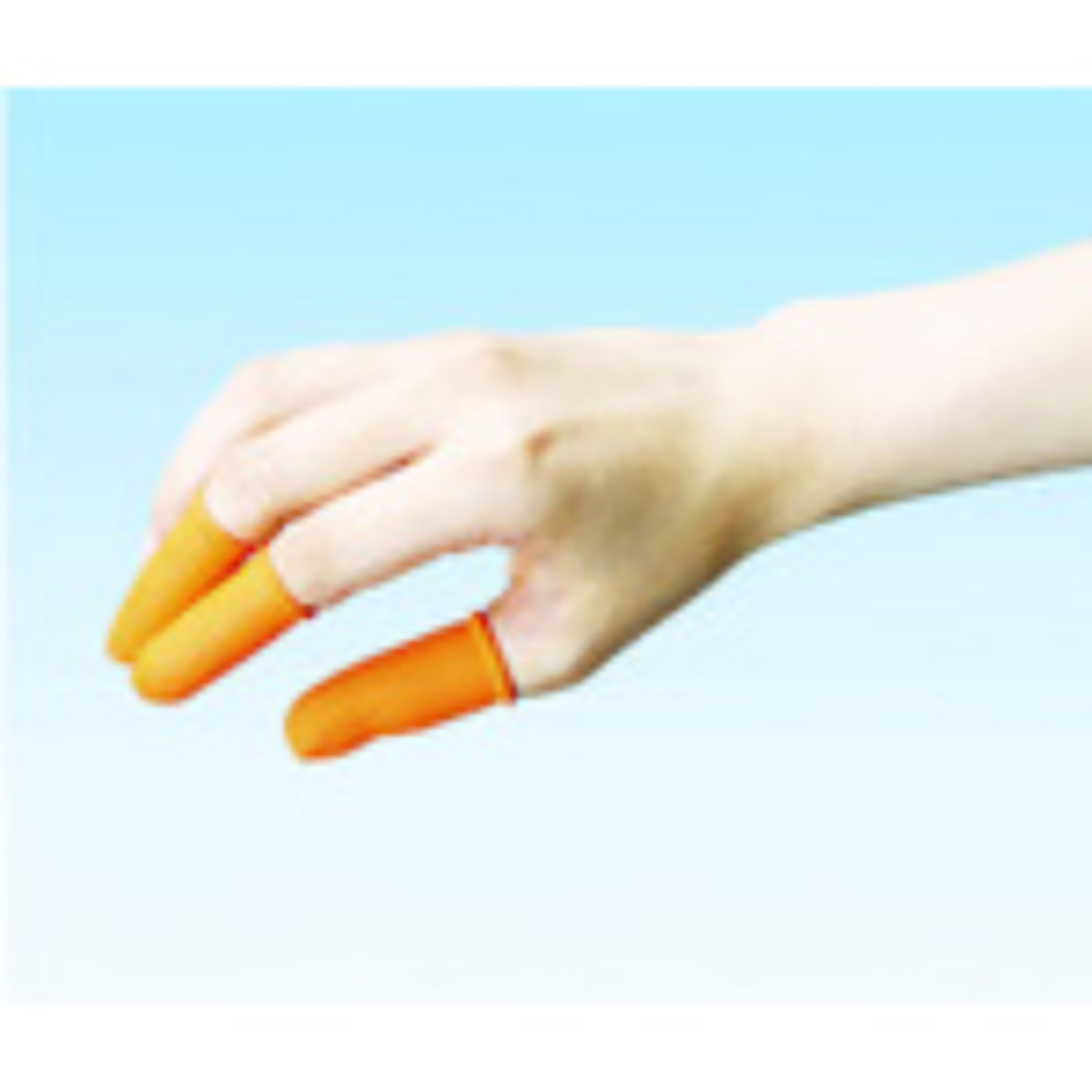 指サックＭ　オレンジ１０個入