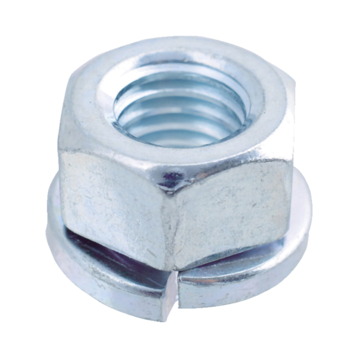 ばね座金付ナット　三価　白　Ｍ６　５０個入