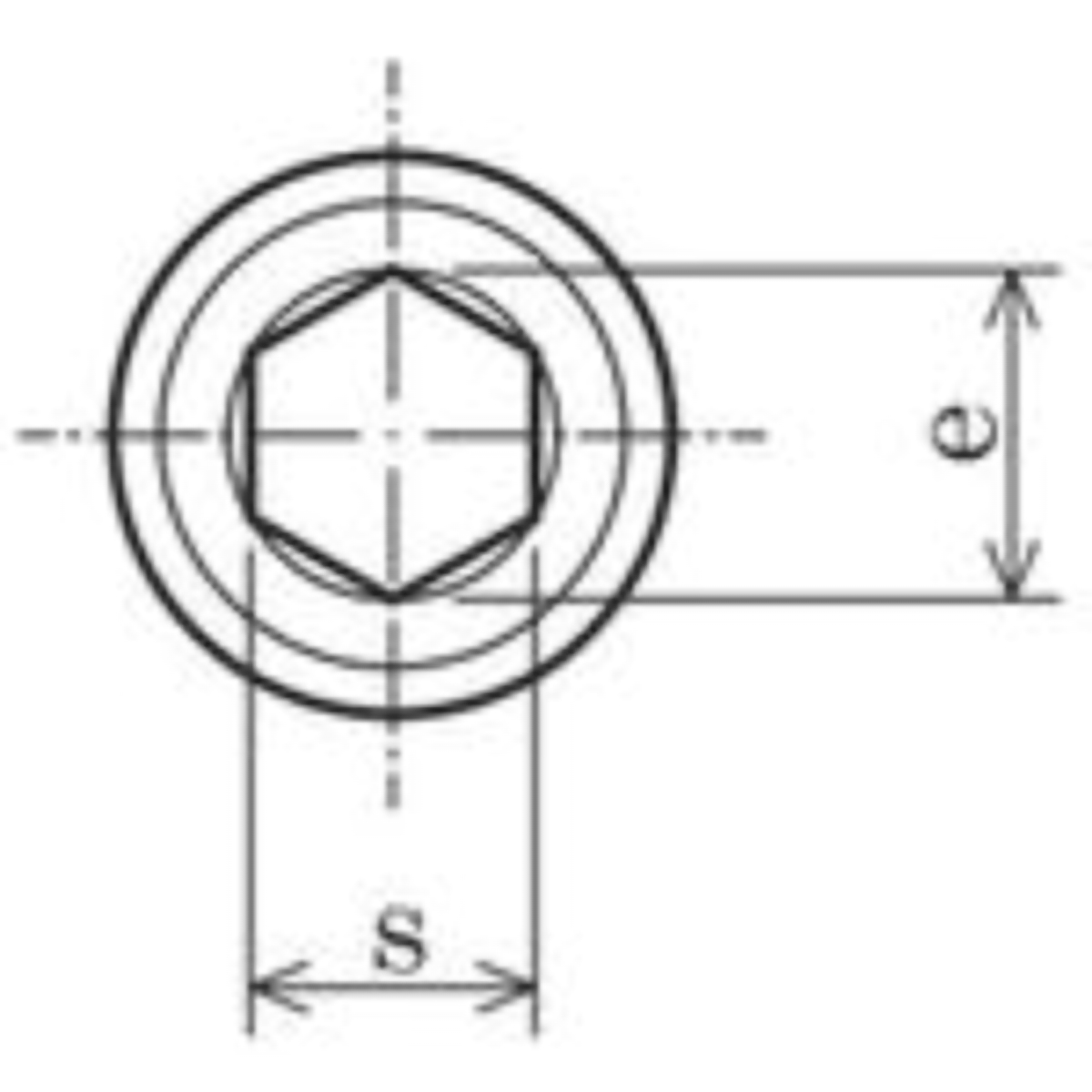 六角穴付止めねじ　とがり先　ステンレス　Ｍ５×８　３０本入