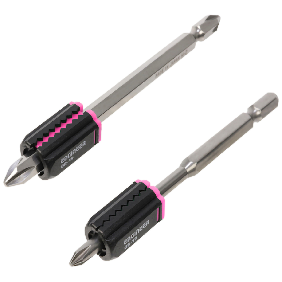 ネジキャッチ　ショッキングピンク　２個セット