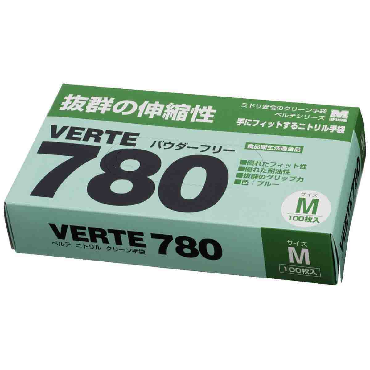 ディスポタイプ（ベルデ780） ニトリル製ソフト手袋（100枚入