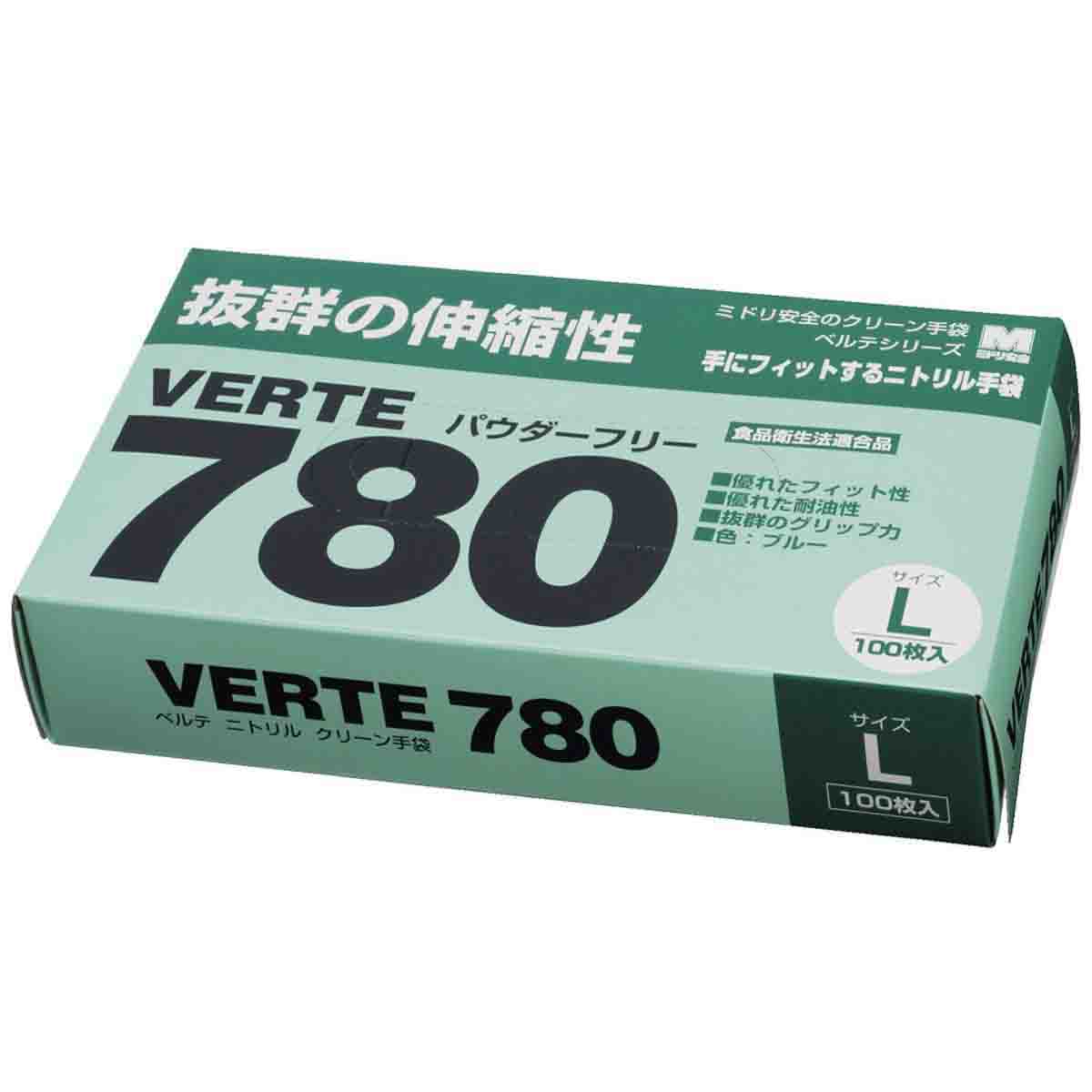 ディスポタイプ（ベルデ780） ニトリル製ソフト手袋（100枚入