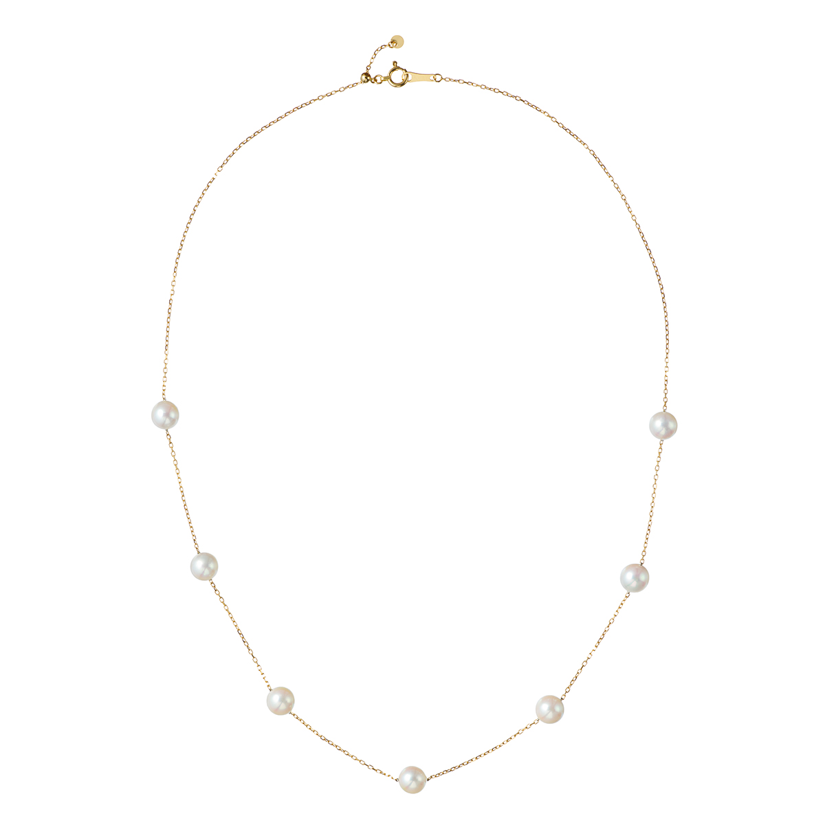 【maison de perle】アコヤ真珠ステーションネックレスK18