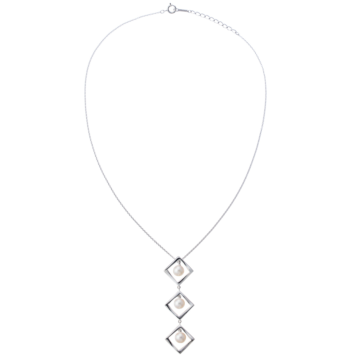 【maison de perle】アコヤ真珠ペンダント(スリーピース）