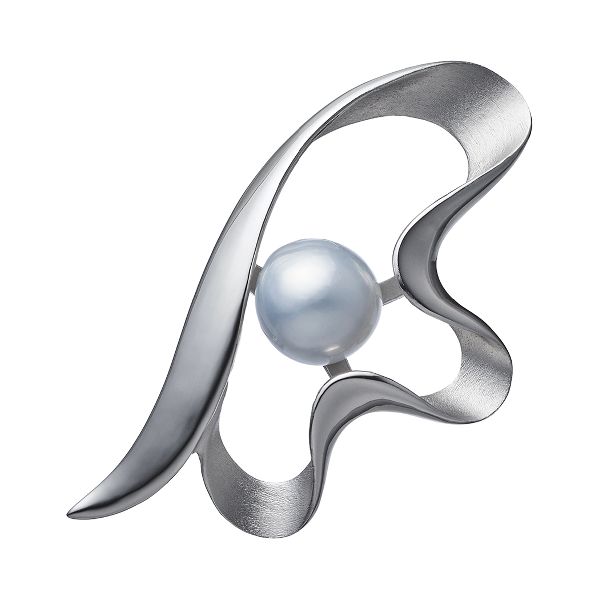 【maison de perle】白蝶真珠ブローチ(シェル）