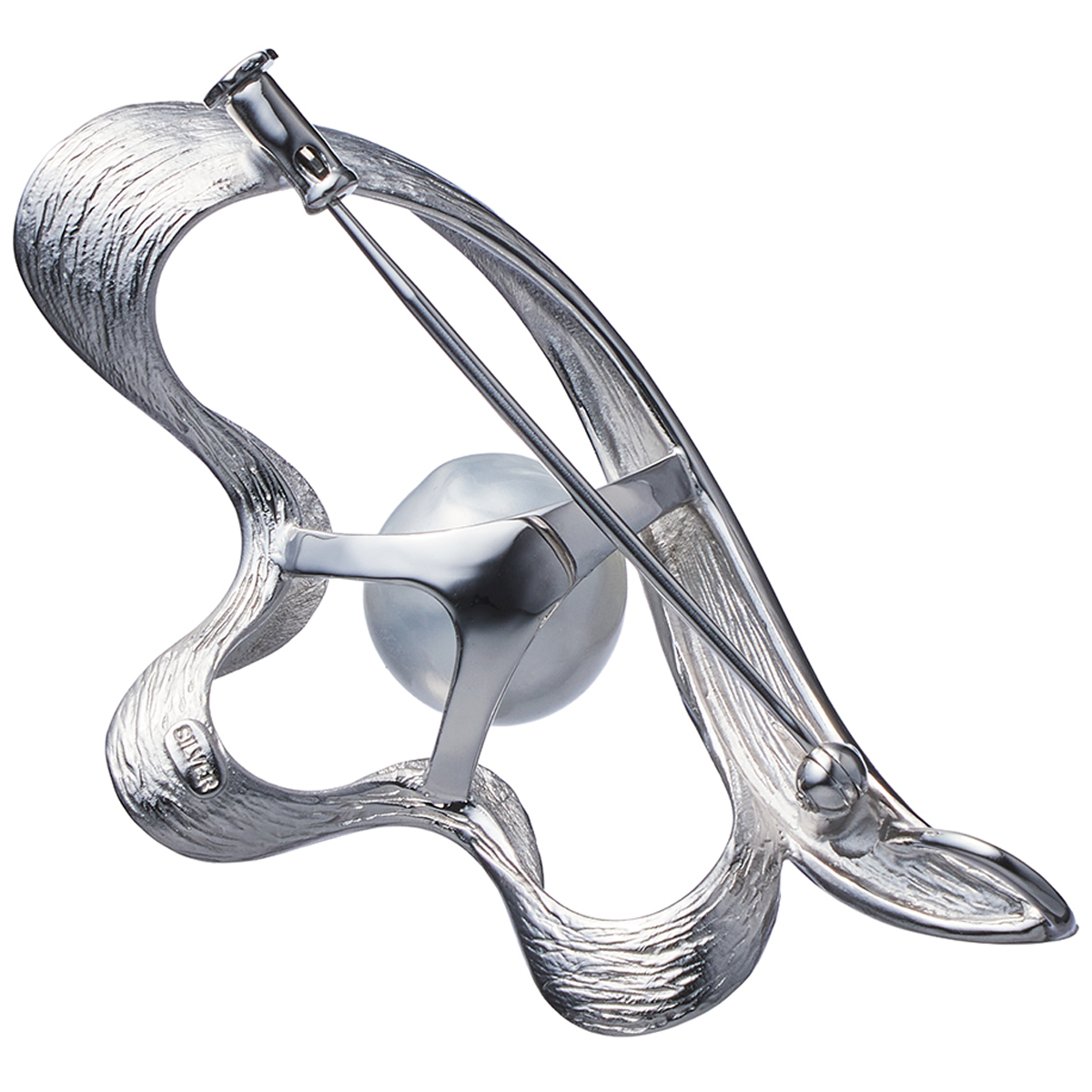 【maison de perle】白蝶真珠ブローチ(シェル）