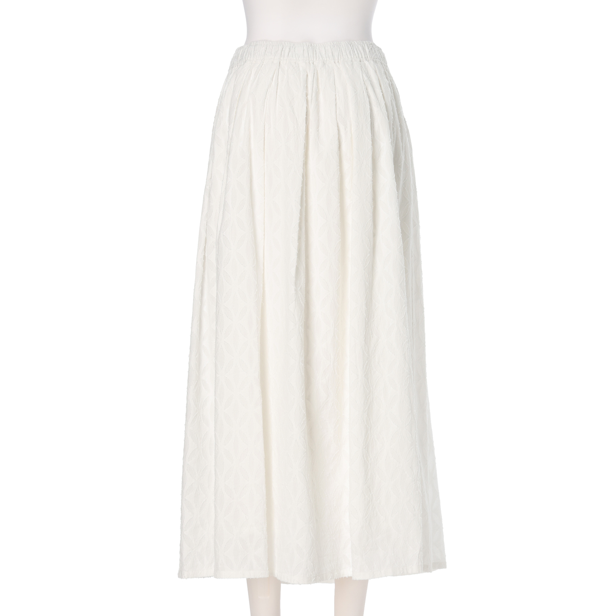 カットジャガード フレアスカート