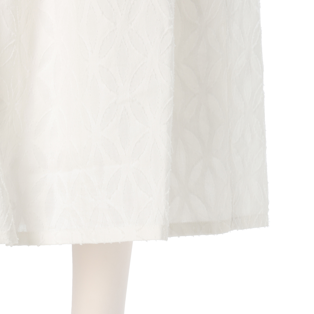 カットジャガード フレアスカート