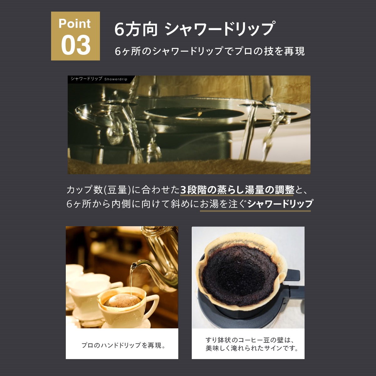 ツインバード　3杯用全自動コーヒーメーカー